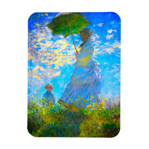 Monet Woman with a Parasol Magnet