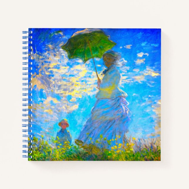 Monet Woman with a Parasol Notebook (Front)