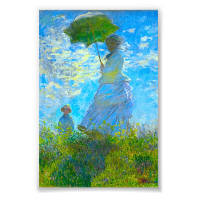 Monet Woman with a Parasol Photo Print (Front)