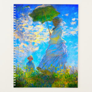 Monet Woman with a Parasol Planner