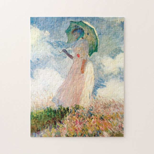 Monet Woman With A Parasol Puzzle (Vertical)