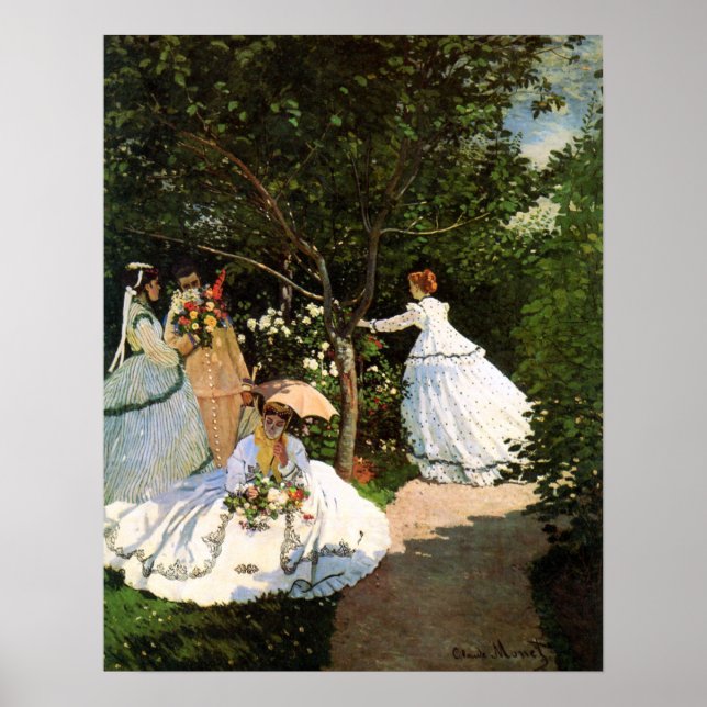 Monet Women in the Garden Poster (Front)