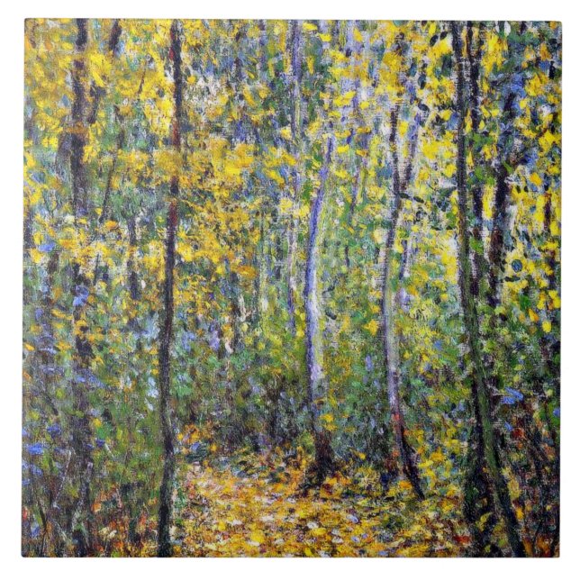 Monet - Wood Lane, famous painting, Tile (Front)