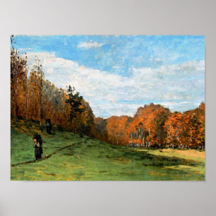 Monet, Woodbearers in Fontainebleau Forest, Poster