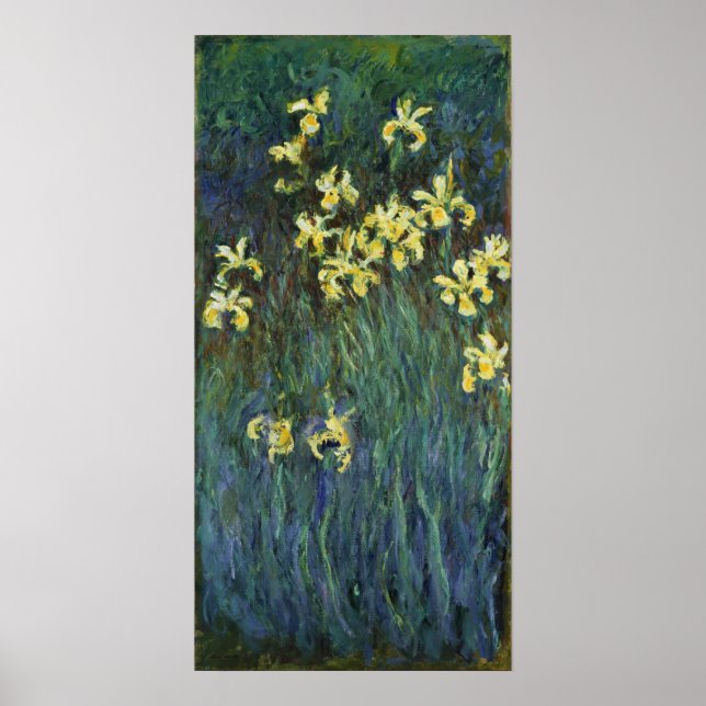 Monet - Yellow Irises Poster (Front)