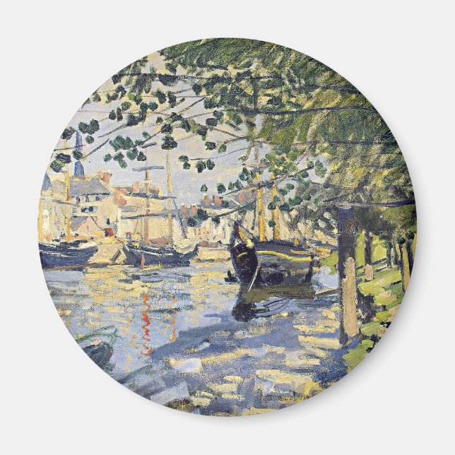 Monet's artwork, Seine at Rouen, Magnet (Front)