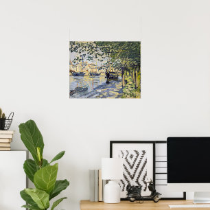 Monet's artwork, Seine at Rouen, Poster