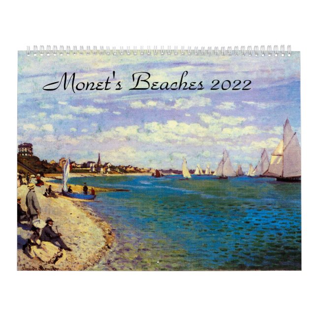 Monets Beaches 2022 Art Calendar (Cover)