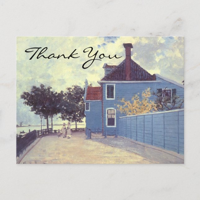 Monet's Blue House at Zaandam Postcard (Front)