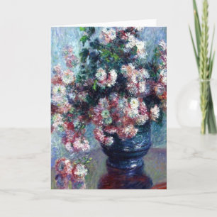 Monet's Chrysanthemums Fine Art Greeting Card