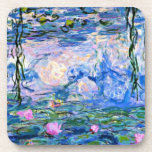 Monet's famous Water Lilies (pink) Coaster<br><div class="desc">Monet's famous Water Lilies (pink) beverage coasters. VIRGINIA5050,  custom-designed products and gifts at www.zazzle.com/virginia5050*,  PaulKleeGiftShop,  and InternationalGifts.</div>