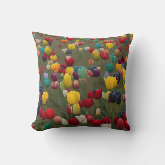Monet's French Garden at Giverny Tulips No. 1 Cushion