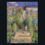 Monet's Garden at Vétheuil Spiral Notebook<br><div class="desc">Monet's Garden at Vétheuil by Claude Monet. Please visit my store for more interesting design and more colour choice. =>     zazzle.com/colorfulworld*</div>