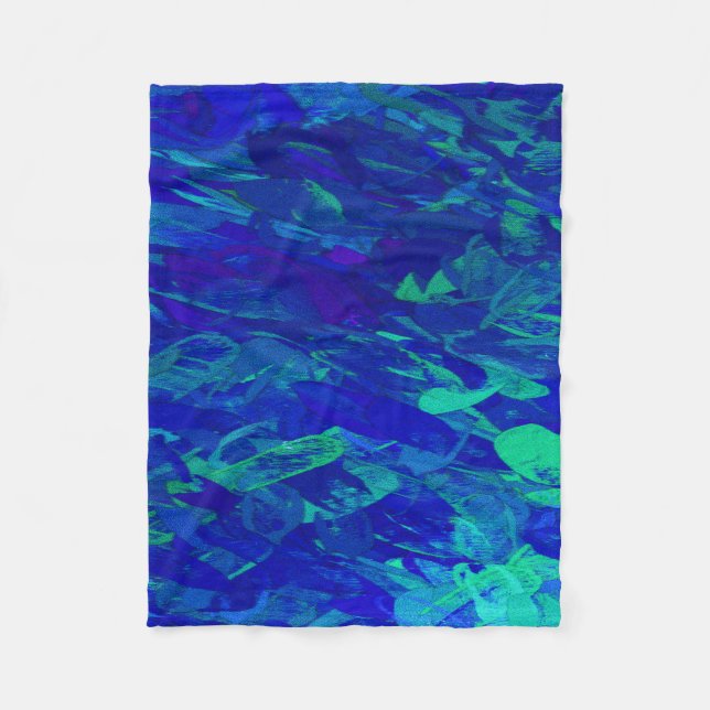 Monet's Garden Fleece Blanket (Front)