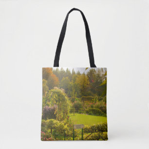 Monet's garden, Giverny, beautiful garden scene Tote Bag