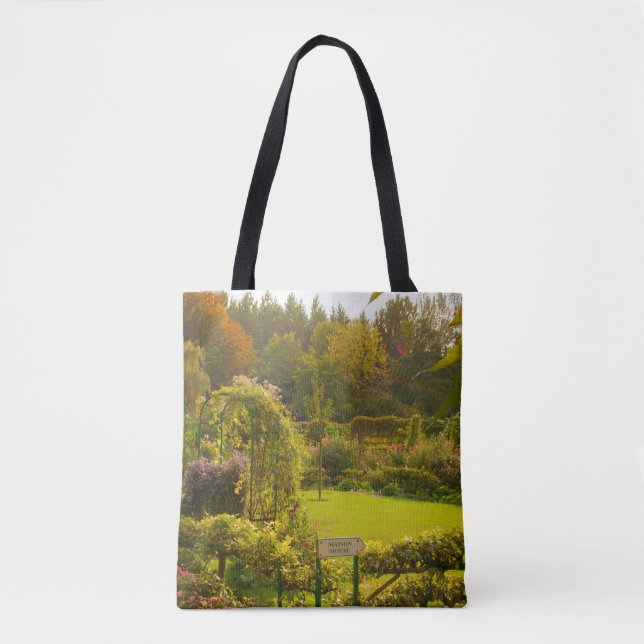 Monet's garden, Giverny, beautiful garden scene Tote Bag (Front)