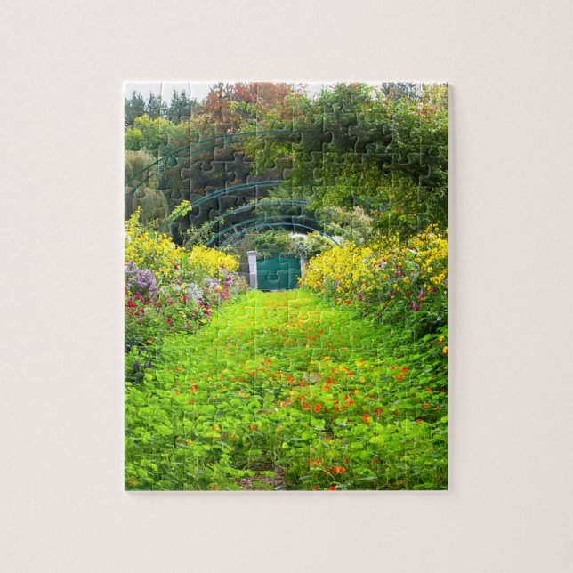 Monet's Grande Allee, Monet's garden, pretty Jigsaw Puzzle (Vertical)