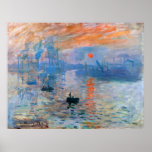 Monet's Impression, Sunrise Poster<br><div class="desc">Impression,  Sunrise by Claude Monet (1872).</div>