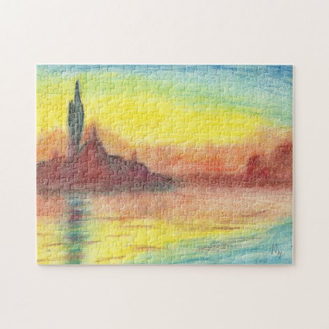 Monet's Twilight, Venice Jigsaw Puzzle (Horizontal)