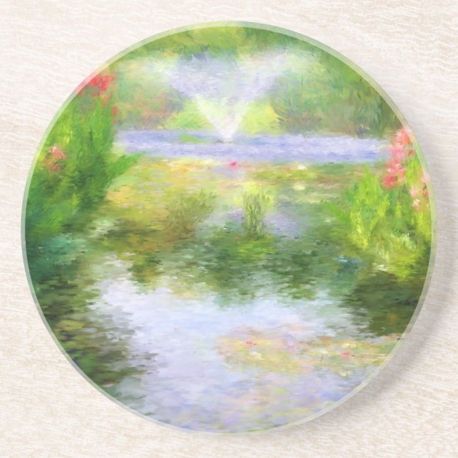 Monet's Water Garden Coasters (Front)