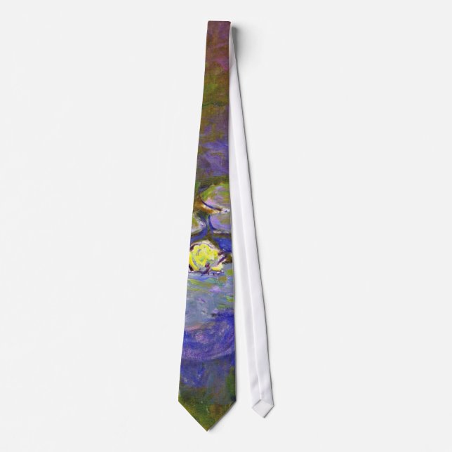 Monet's Water Lilies and Agapanthus Tie (Front)