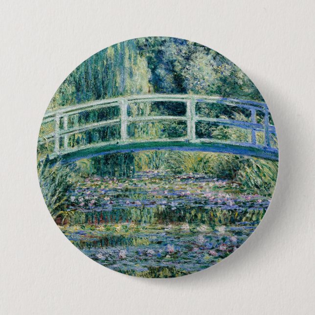 Monet's Water Lilies and Japanese Bridge 7.5 Cm Round Badge (Front)