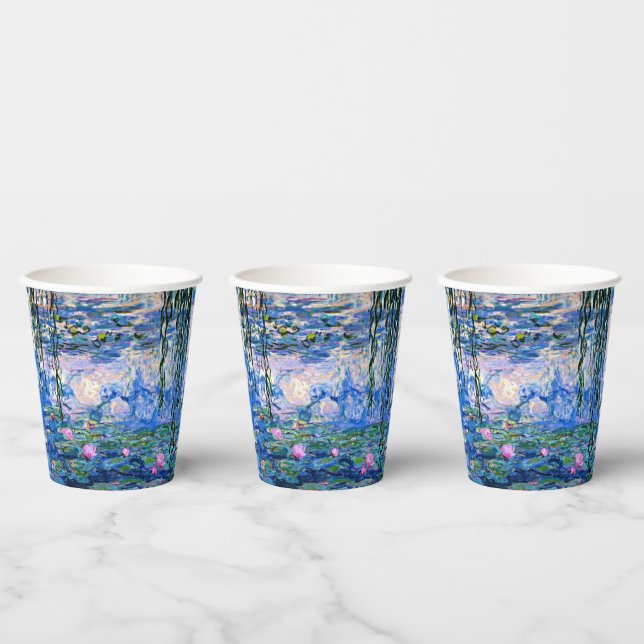 Monet's Water Lilies Mix and Match Paper Cups (Multi)