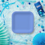 Monet's Water Lilies Mix and Match Paper Plate<br><div class="desc">Water Lilies,  1919 famous painting by Claude Monet,  with colour coordinated solid colours pinkish-purple and Monet blue,  ready to mix and match.</div>