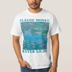 Monet's Water Lilies Modern Art Impressionism Pain T-Shirt