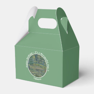 Monet's Water-Lily Pond and Footbridge Party Items Favour Box