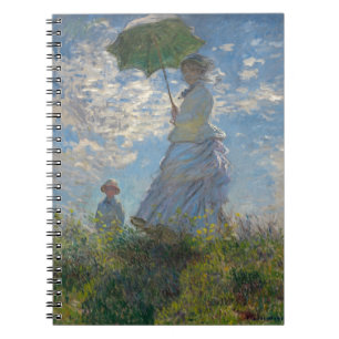 Monet's Woman with a parasol Spiral Notebook