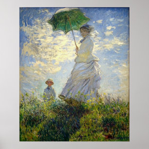 Monet's Woman with a Parasol (The Stroll / Walk) Poster