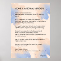 Money, A Royal Maiden Inspirational Poem Poetry