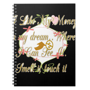 Money Bag Dream Design Spiral Notebook