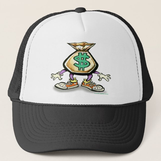 Money Bag Trucker Hat (Front)