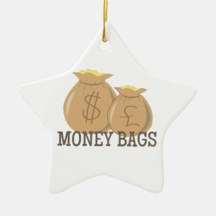 Money Bags Ceramic Tree Decoration