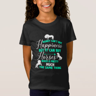 Money Can Buy Horses Mint Green T-Shirt