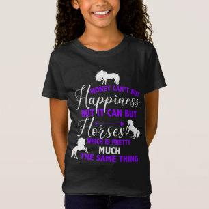 Money Can Buy Horses Purple T-Shirt