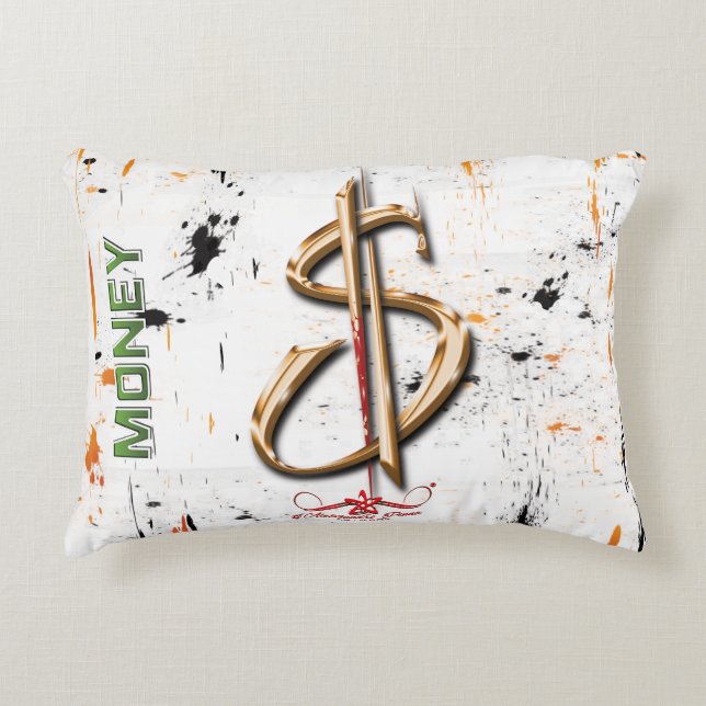 MONEY DECORATIVE CUSHION (Front)