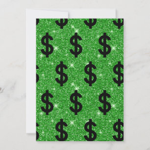 Money Dollar Sign Pattern Finance Wall Street Invitation