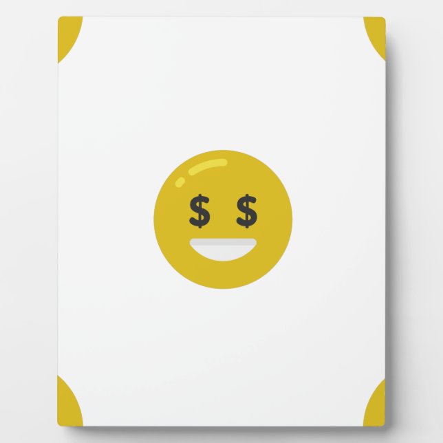 money eye emoji plaque (Front)
