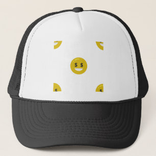 money eye emoji trucker hat