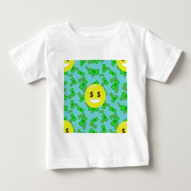 money eyed emoji baby T-Shirt (Front)