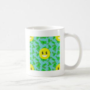 money eyed emoji coffee mug