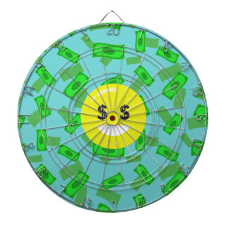 money eyed emoji dartboard