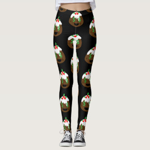 money eyes christmas pudding leggings