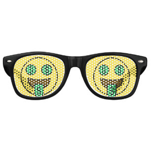 Money Face Emoji Retro Sunglasses