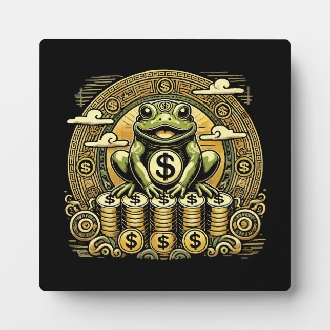 Money Frog, Lucky Toad, Jin Chan - Success Lucky Plaque (Front)