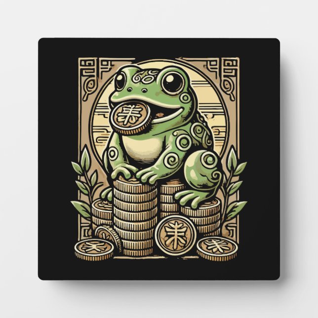Money Frog, Lucky Toad, Jin Chan - Success Lucky Plaque (Front)