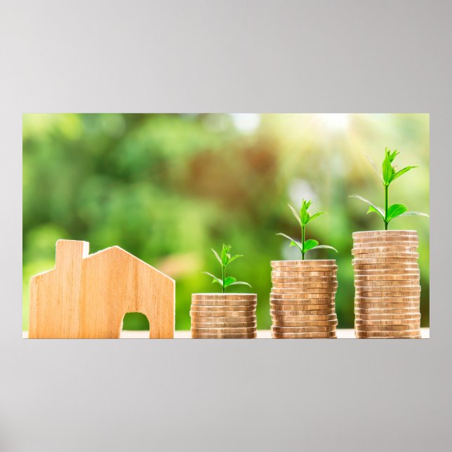 Money home coin investment poster (Front)